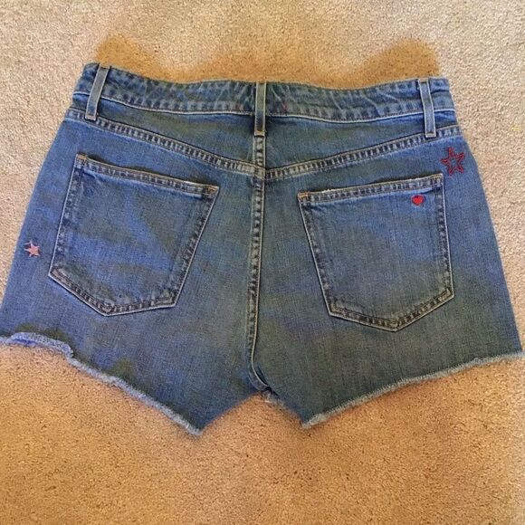 SUNDRY Stars Embroidered Denim Shorts - Picture 6 of 10